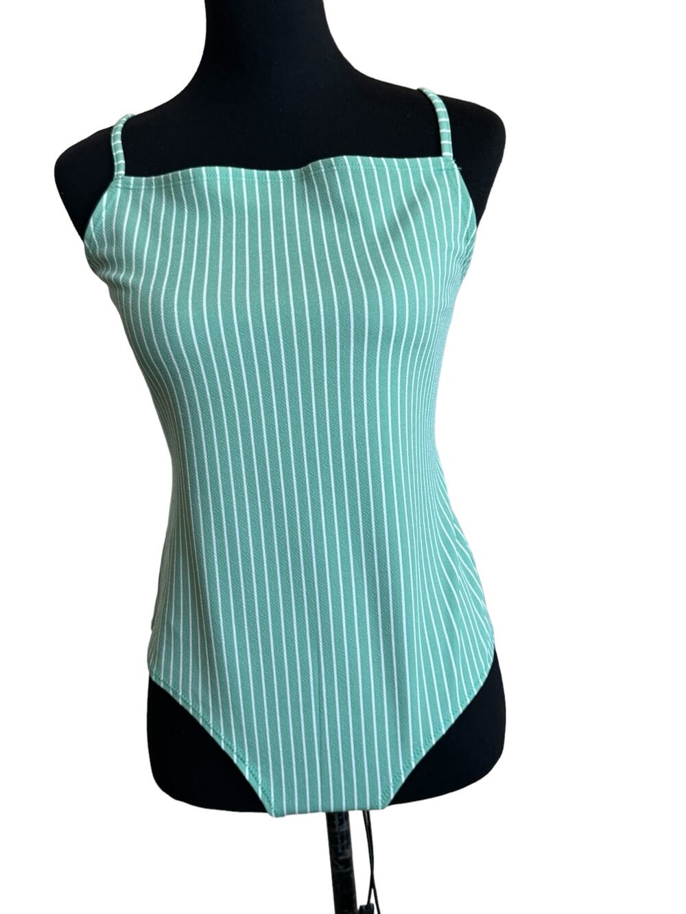 * New ~ BCBGENERATION ~ Striped Square Neck Bodysuit ~ sz L